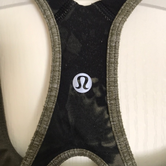 Army Green LuluLemon Athletic Tank Top - Picture 3 of 4
